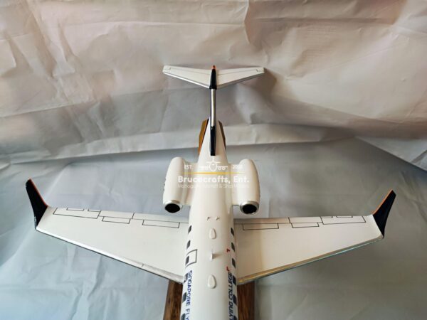 Model of Learjet 45 Singapore Fying College with detailed craftsmanship.